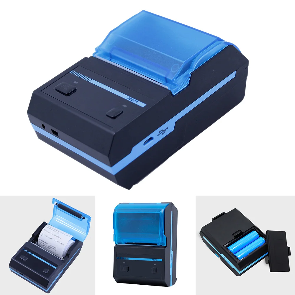 

Label Printer Bluetooth 4X6 Printing Width 58mm Handheld Thermal Printer for Market Restaurant Receipt