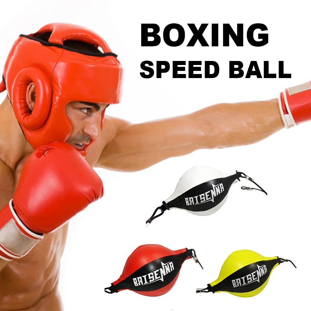 Груша для бокса из ПУ надувной скоростной мяч тренировки фитнеса двусторонний |