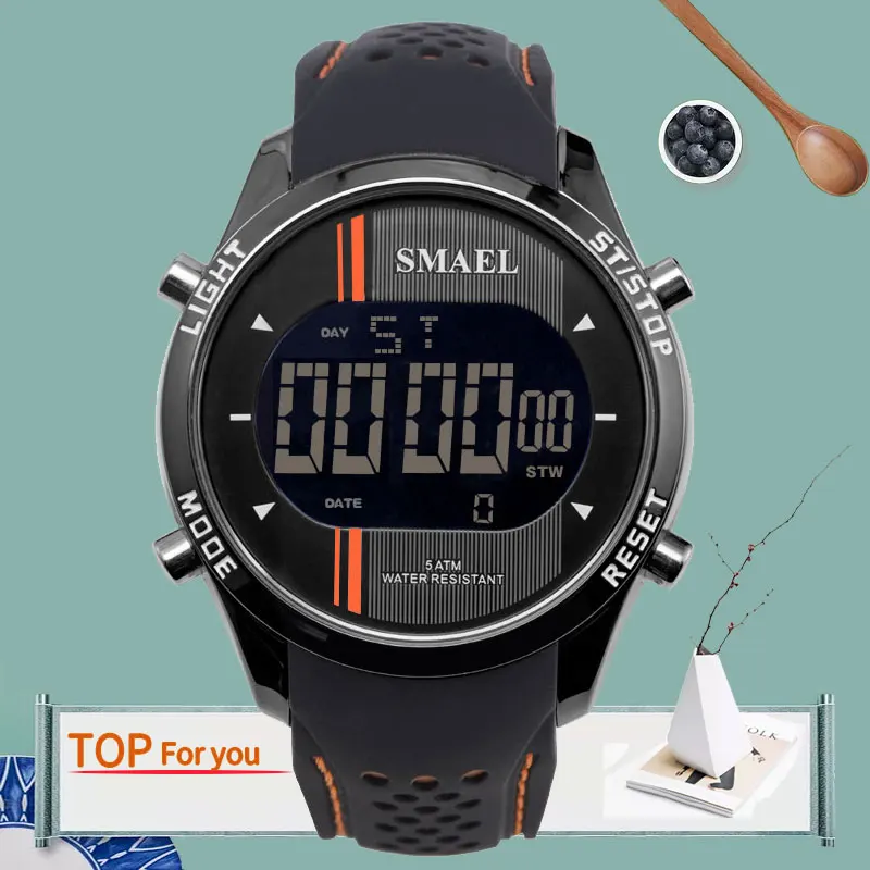 

Men's watches Shock Business Style 5Bar Swimming Clock LED Digital Sports Electronic Simple Wacth Wristwatch Relogio Masculino