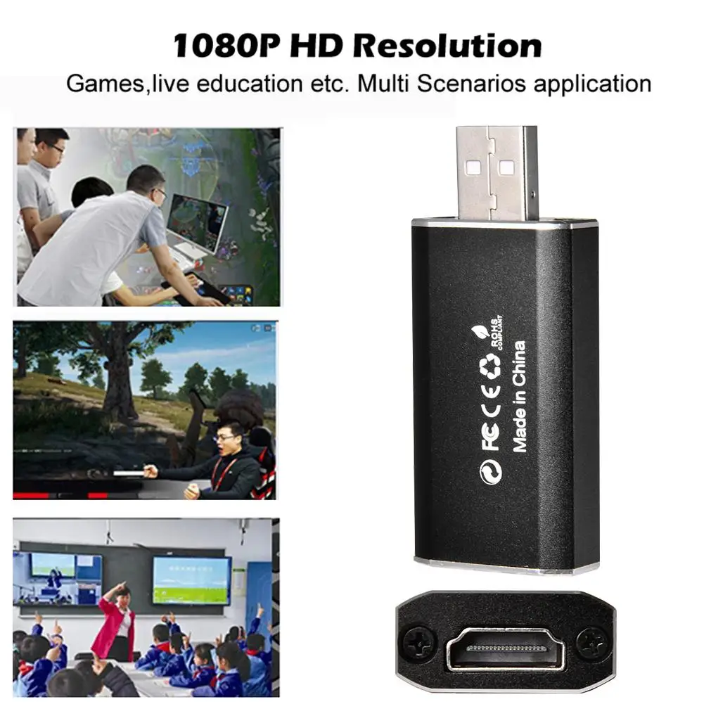Mini 4K 1080P HDMI в USB 2 0 Карта видеозахвата игровая записывающая коробка для PS4 игр Youtube