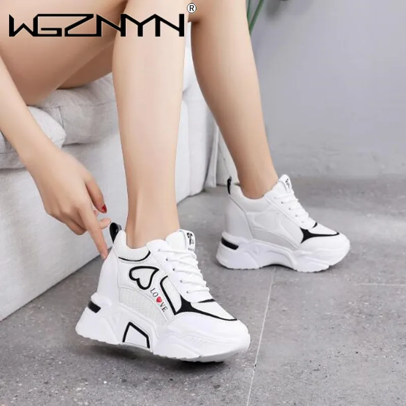 

Brand Women Platform Sneakers Tenis Feminino Chunky Designers Woman Casual Dad Shoes Basket Female Sport Mesh Lace Up Shoes 2021