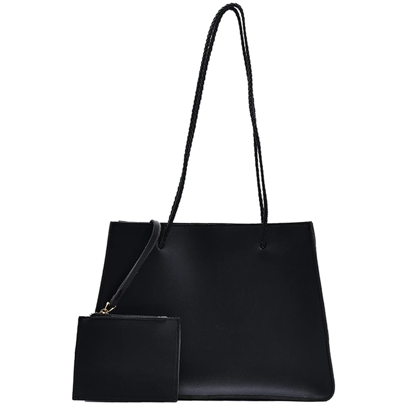 

Handbag female 2021 new fashion simple portable beach bag leisure large-capacity shopping bag one-shoulder big bag