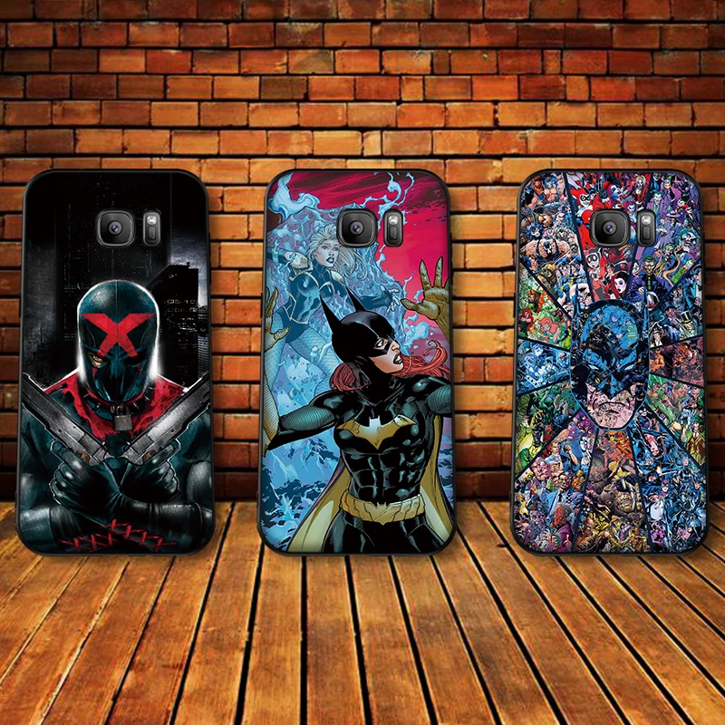 Бетман супергерой Мягкий силиконовый чехол для телефона Samsung Galaxy S6 S8 край S7 S9 плюс