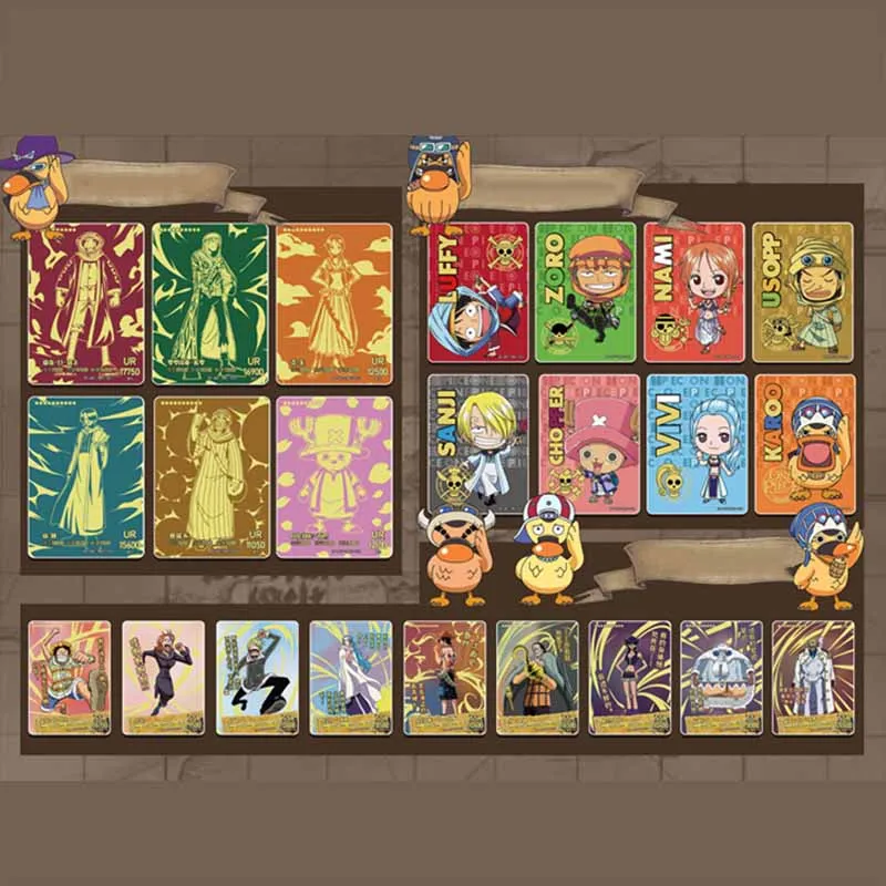 Cartas de papel de One Piece Luffy Roronoa Sanji Nami, cartas de un juego, colecci&oacute;n de Personaje de Anime para ni&ntilde;os, juguete de cartas de juego para chico-3
