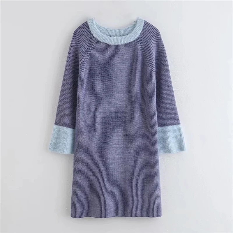 Осенне-зимний Повседневный Однотонный свитер с длинным рукавом 2019 винтажный