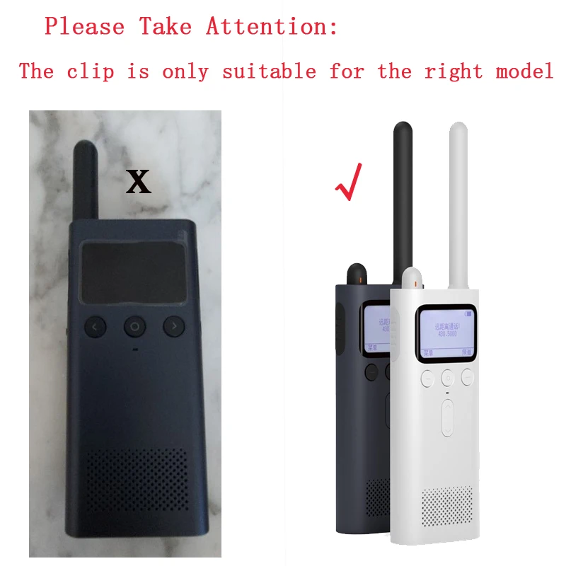 

Free Shipping 6Pcs Plastic Protector Holder Cover Back Clip For Xiaomi Two Way Radio
