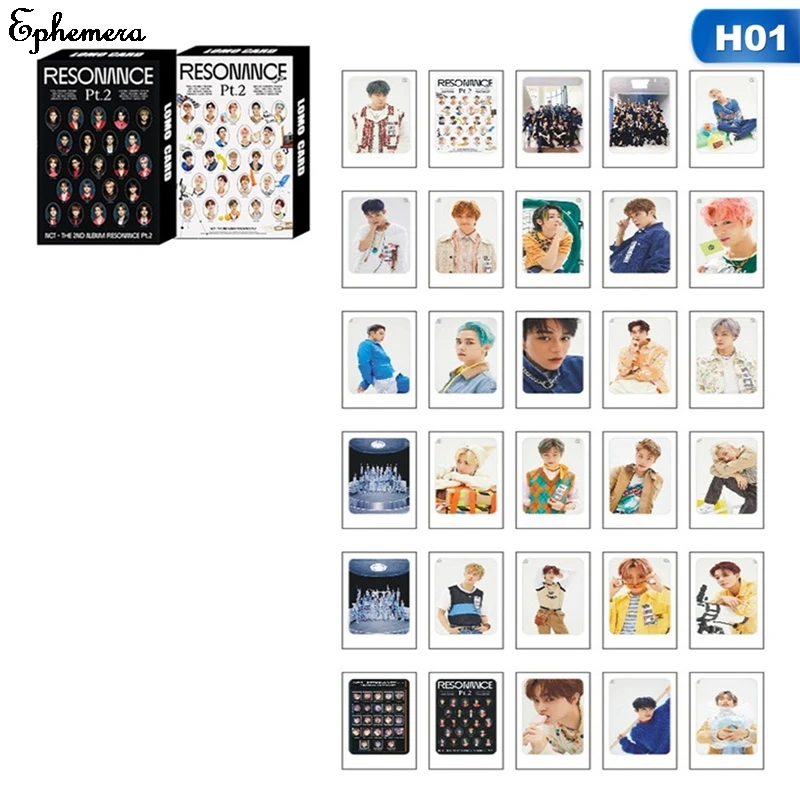 30 шт./компл. Kpop NCT Lomo Card GOT7 двухслойная ЛОМО Фотокарта HD Фотопечать альбом