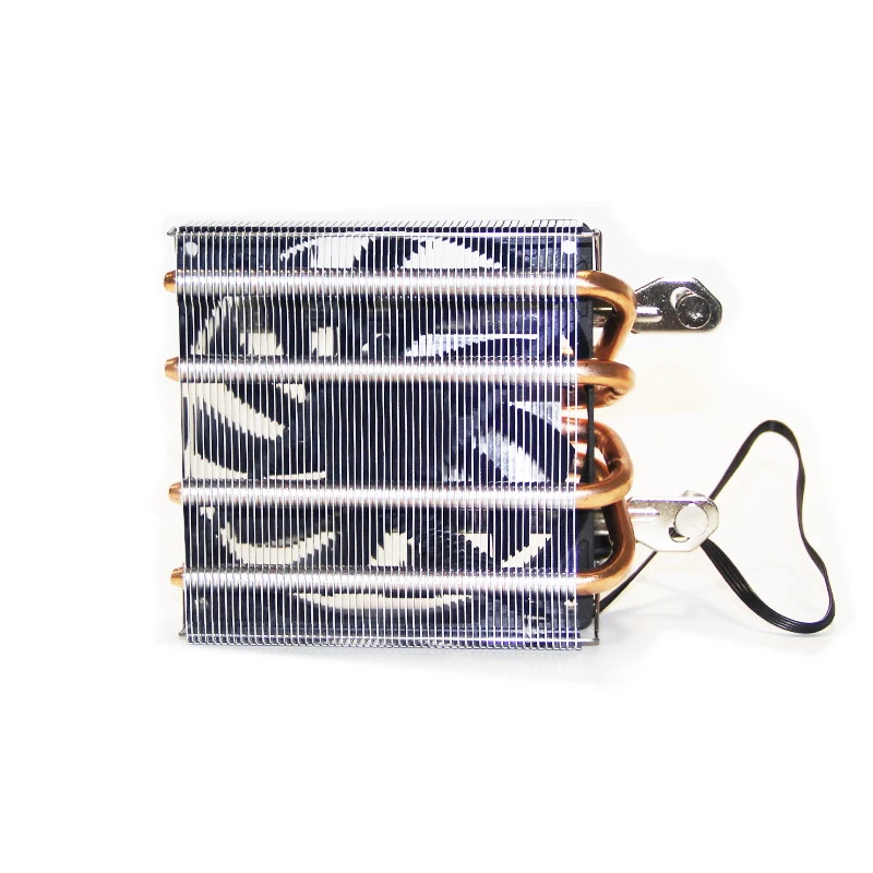 Ультратонкий радиатор ЦП с 4 тепловыми трубками бесшумный настольный мини