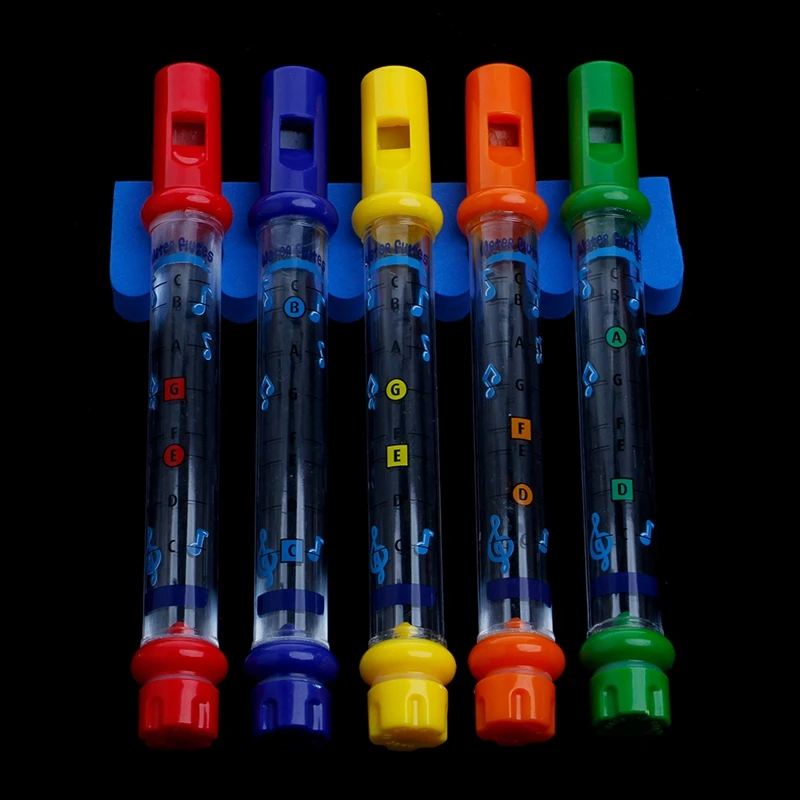 2020 New Set of 5 Water Flutes Music Song Sheets Instruments Kids Fun Children Bath Toy | Игрушки и хобби