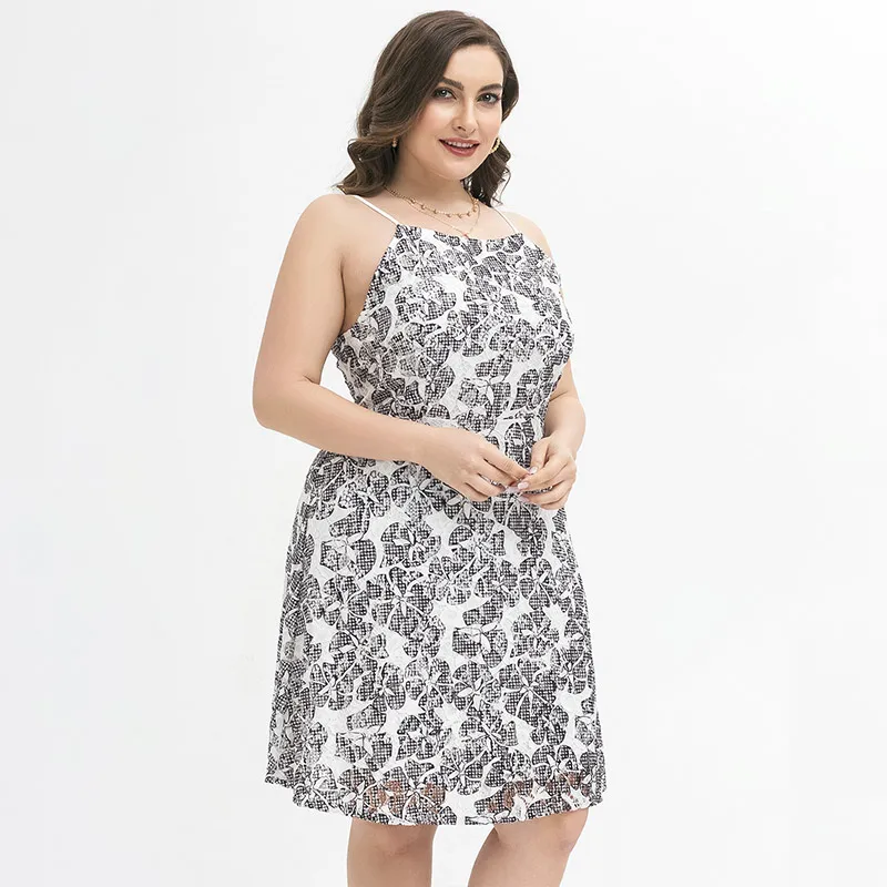 

2021 Summer womens Plus Size New sweet princess dress elegant lace dress fashion Ladies vintage elegant dresses 4XL 5XL 6XL