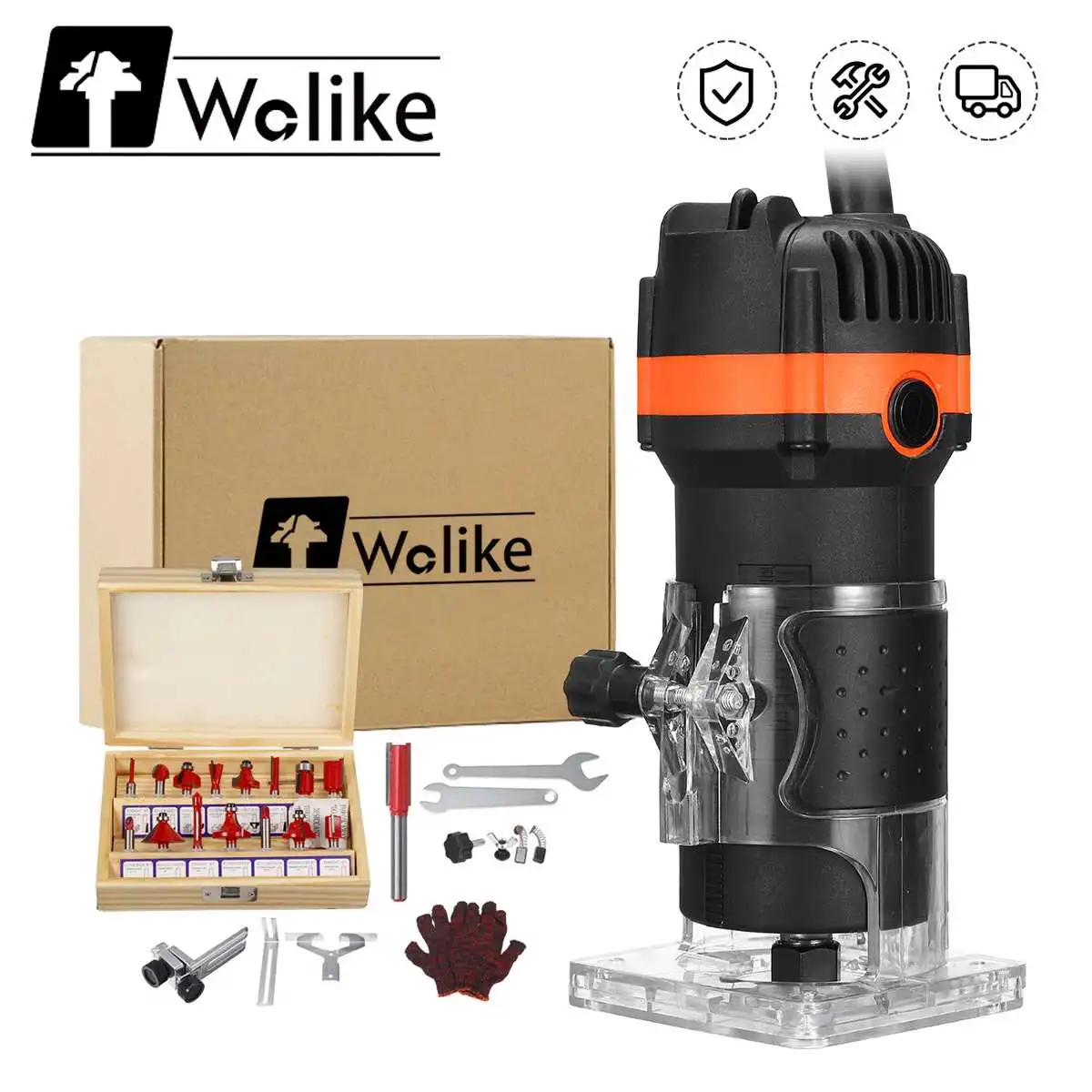 Деревянная электрическая ручная фреза 33000 об/мин инструмент для обрезки ручной