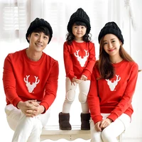jersey christmas family look sweater pullover 2021 new year mommy me clothes matching family outfits mother daughter shirt