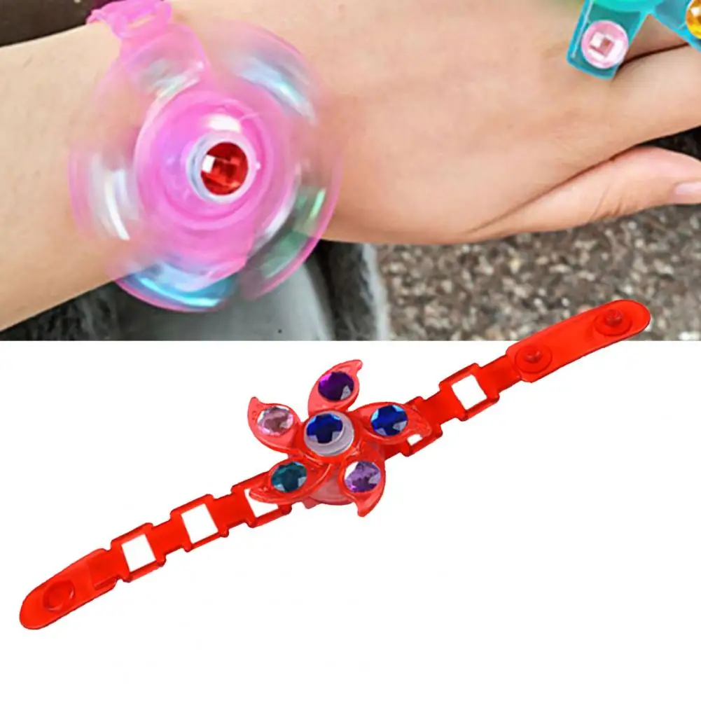 

Kids Creative Luminous Spinning Top Spiral Twister Watch Bracelet Children Toy For Kids LED Cartoon Lights Glow In The Dark Toys