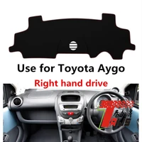 taijs factory casual simple sport polyester fibre car dashboard cover for toyota aygo right hand drive