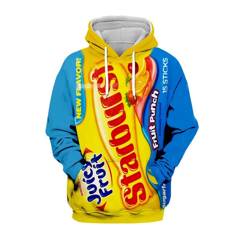 

Newest Candy Chocolate Sauce 3D Printed Hoodies Men Women Long Sleeve Harajuku Pullover Hip Hop Casual Jacket Tops