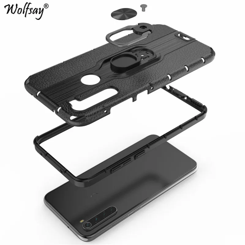 Для Xiaomi Redmi Note 8 чехол противоударный Броня PC + ТПУ жесткий защитный для телефона |