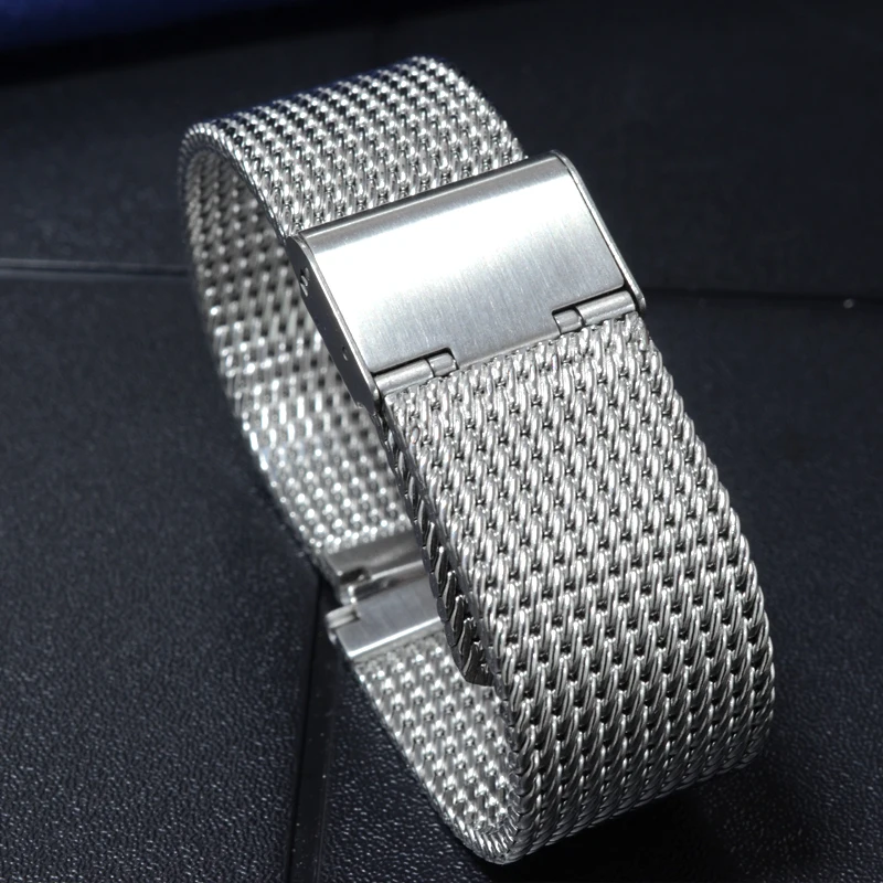 Cronos компоненты часов металлический ремешок сетка браслет нержавеющая сталь