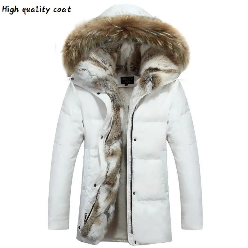 Goede Nieuwe Hot 2020 Hooded Mannen Winter Jassen Mannen Lange Bontkraag Eend Donsjack Bovenkleding Vrouwen Mode Parka M-5xl