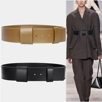 women wide waist belt high quality genuine leather belts casual lady corset cummerbund adjustable waistband coat accessories