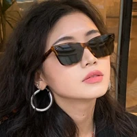 2022 small square retro cateye sunglasses female vintage sun glasses for womenmen luxury brand eyeglasses ladies oculos de sol