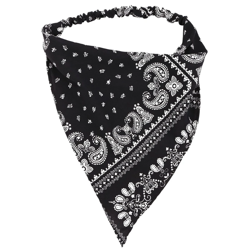 

Boho Paisley Floral Elastic Hair Scarf Bandana Headband Headwrap Head Kerchief
