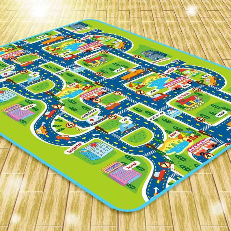 

Playmat City Map Car Toys Model Crawling Foam Mat Game Pad Interactive Kids Rug Developing Play Mat Toys for Children