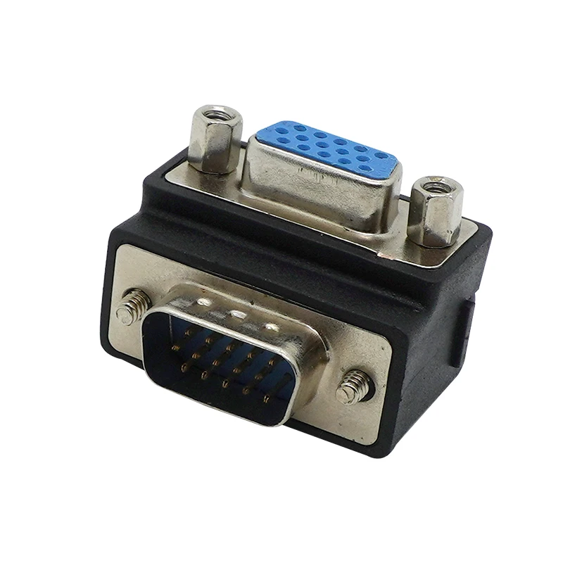 

10 шт-VGA локоть 270 градусов L Тип адаптер «Папа-мама» 15-контактный отверстие правый угол локоть VGA3 + 9 линия