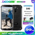 Смартфон DOOGEE S40, 3 Гб + 32 ГБ, HD экран 5,5 дюйма, 4G сеть, прочный, мобильный телефон водонепроницаемый, IP68, 4650 мАч, 8 Мп, MT6739, на базе Android 9,0 Pie