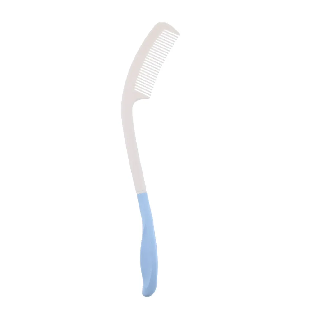 

Durable ABS Lightweight Long Reach Hair Comb for Senior Elder Low Strength Aids
