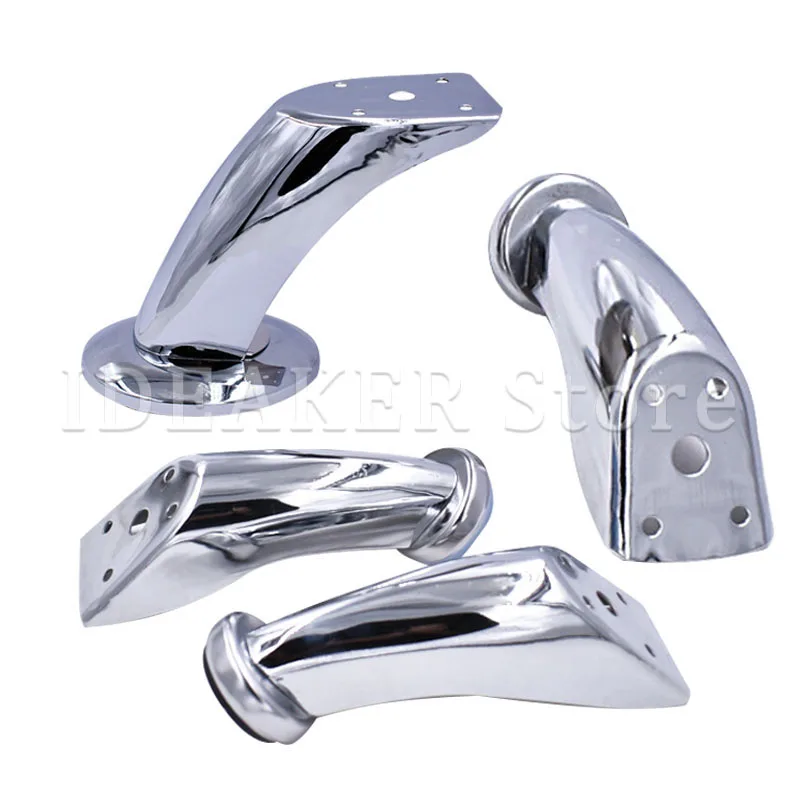

10/12CM Metal Furniture Support Leg Steel Leveling Foot For Sofa Chairs Cabinet Wardrobe Bed Leg Rubber Protector Pad Hardware