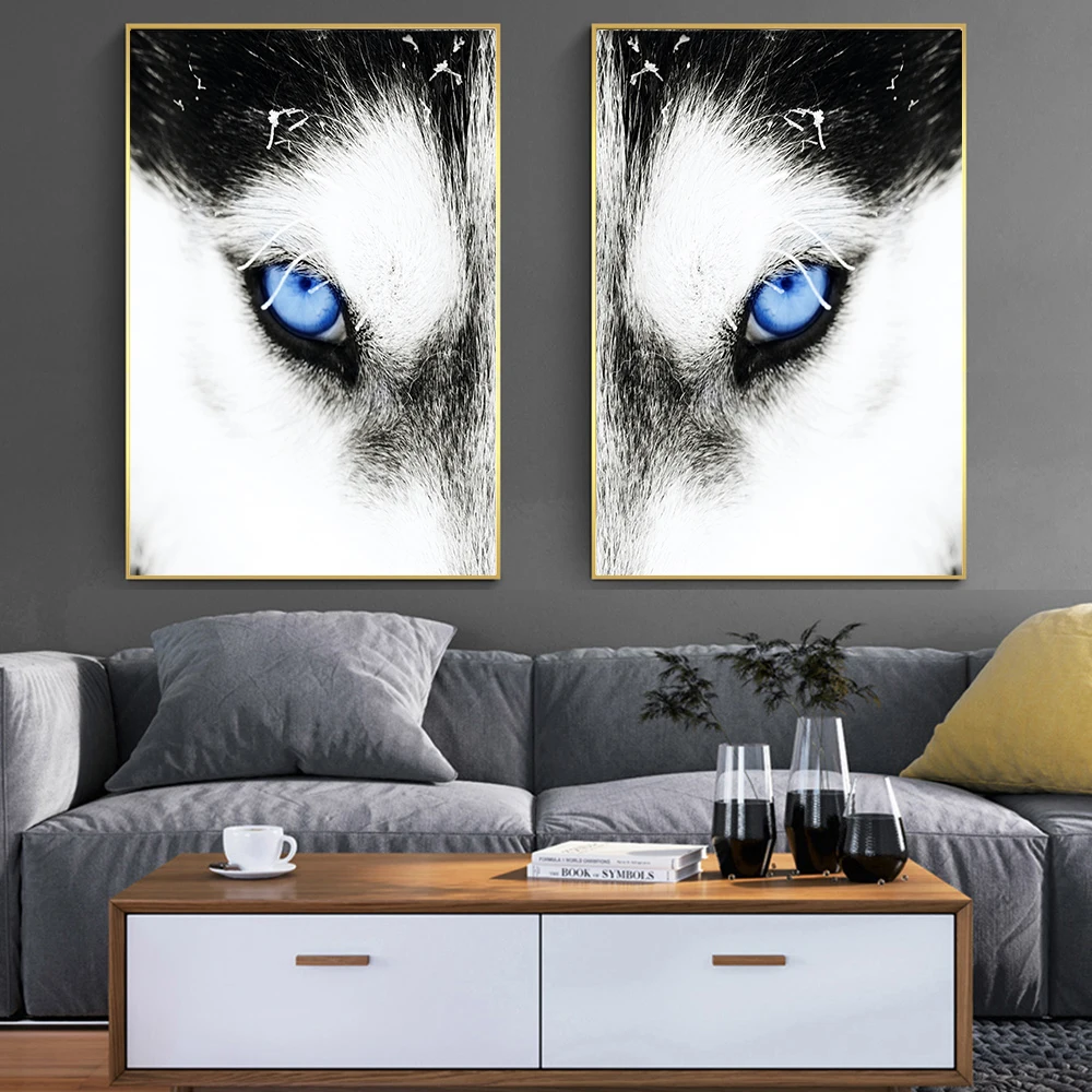 

Black And White Modern Nordic Canvas Painting Animal and Figure Wall Art Pictures Posters And Prints For Living Room Home Decor