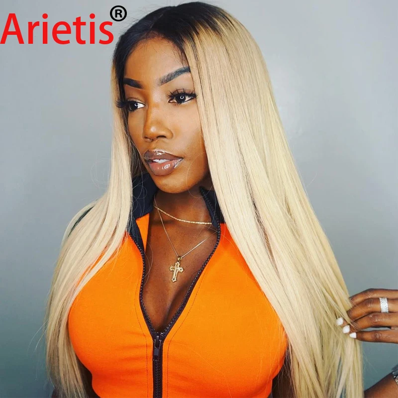 

150% Density Malaysian 613 Blonde Color 4X4 Straight Lace Closure Remy Human Hair Wig For White Women In The Arietis Hair