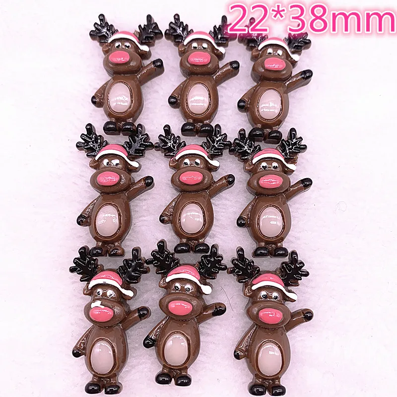 Новинка 5 шт. Рождественский Снеговик кабошон из смолы художественные