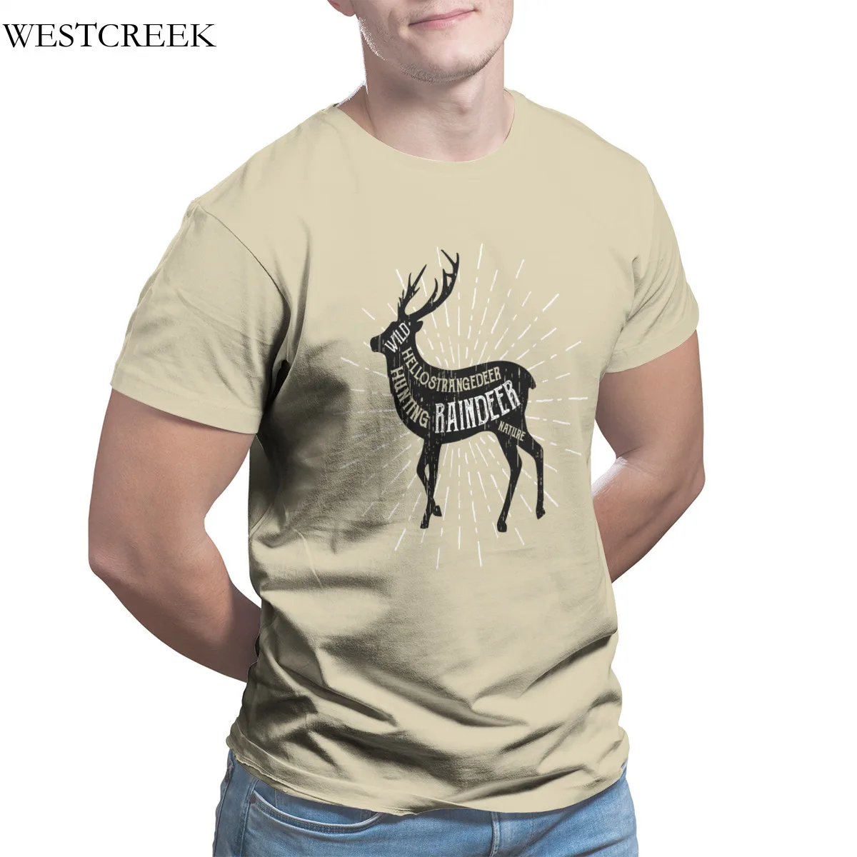 

Hunter Gift T-Shirt Fashion Couples Matching Short Sleeve Sleeve Streetwear Cosplay Mens Clothes 19024