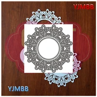 yjmbb 2021 new round different lace decoration 5 metal cutting mould scrapbook album paper diy card craft embossing die cutting