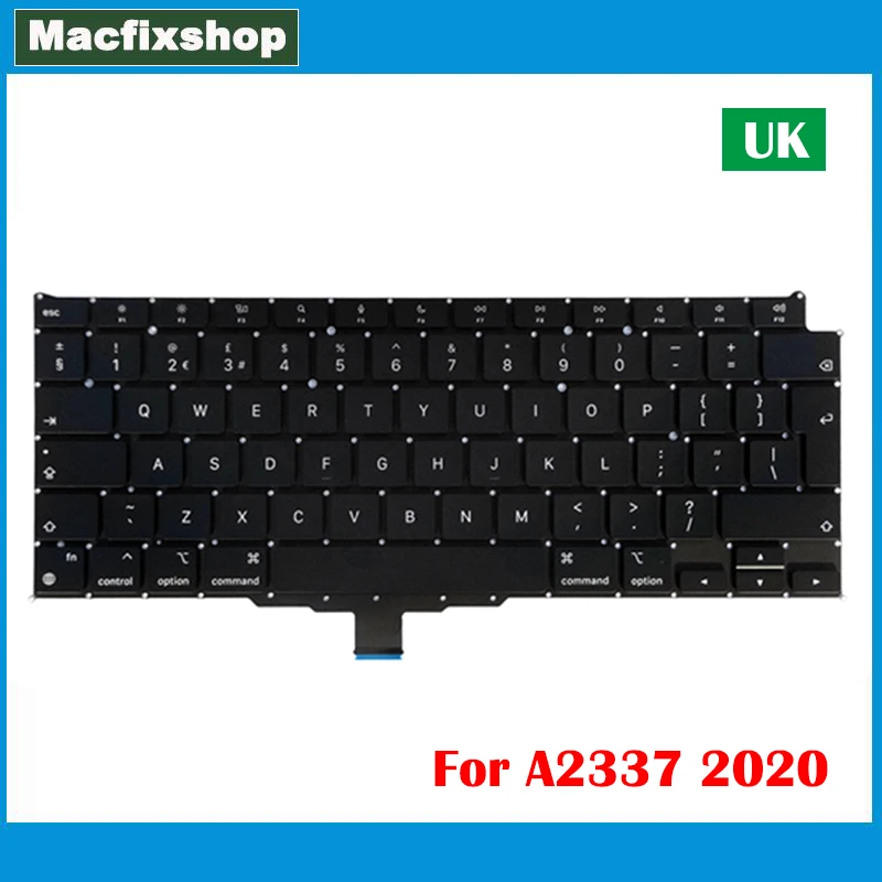 Новая замена клавиатуры для ноутбука Великобритания английского языка A2337 2020