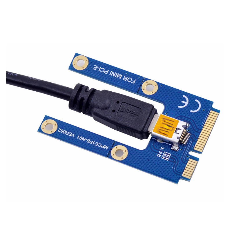 50 шт./лот MINI PCI E к 16X Express Extender USB 3 0 карта расширения с удлинитель Кабель питания SATA
