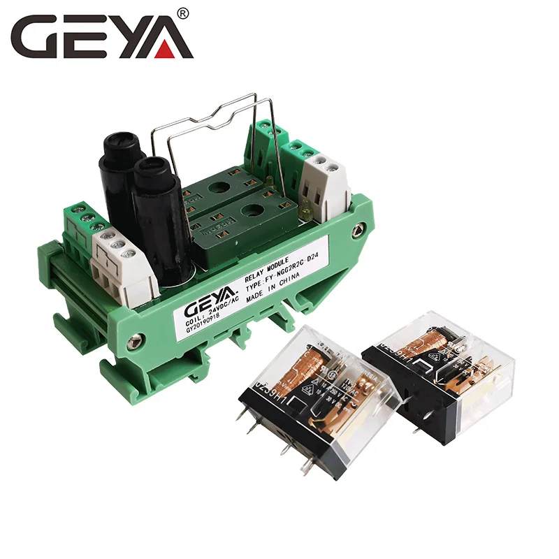 GEYA NGG2R 2 канала PLC контроллер Omron реле 12V 24V с предохранителем 1NO1NC SPDT | Обустройство