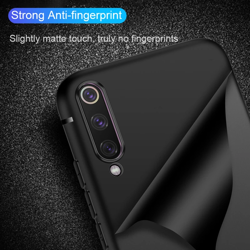 Силиконовый чехол для Xiaomi Mi A1 A2 A3 9 8 Lite SE матовый ультратонкий однотонный 9T Pro