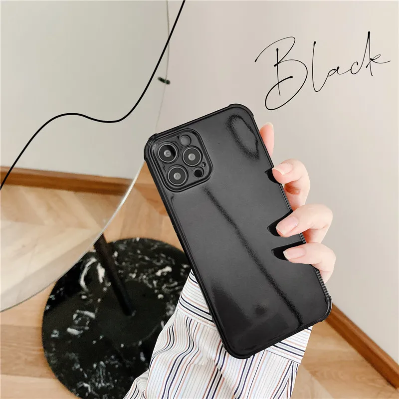 

Solid color electroplating mobile phone case with screen red phone 12 case iphone 11 case iphone 11 phone cases