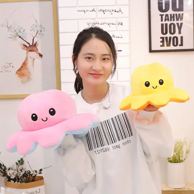 

Juguete Genuine Two-side Toys Cara Doble Ornaments Octopu Newly-arrived Simulation Nap Octopus Best Christmas Multicolor Octopu