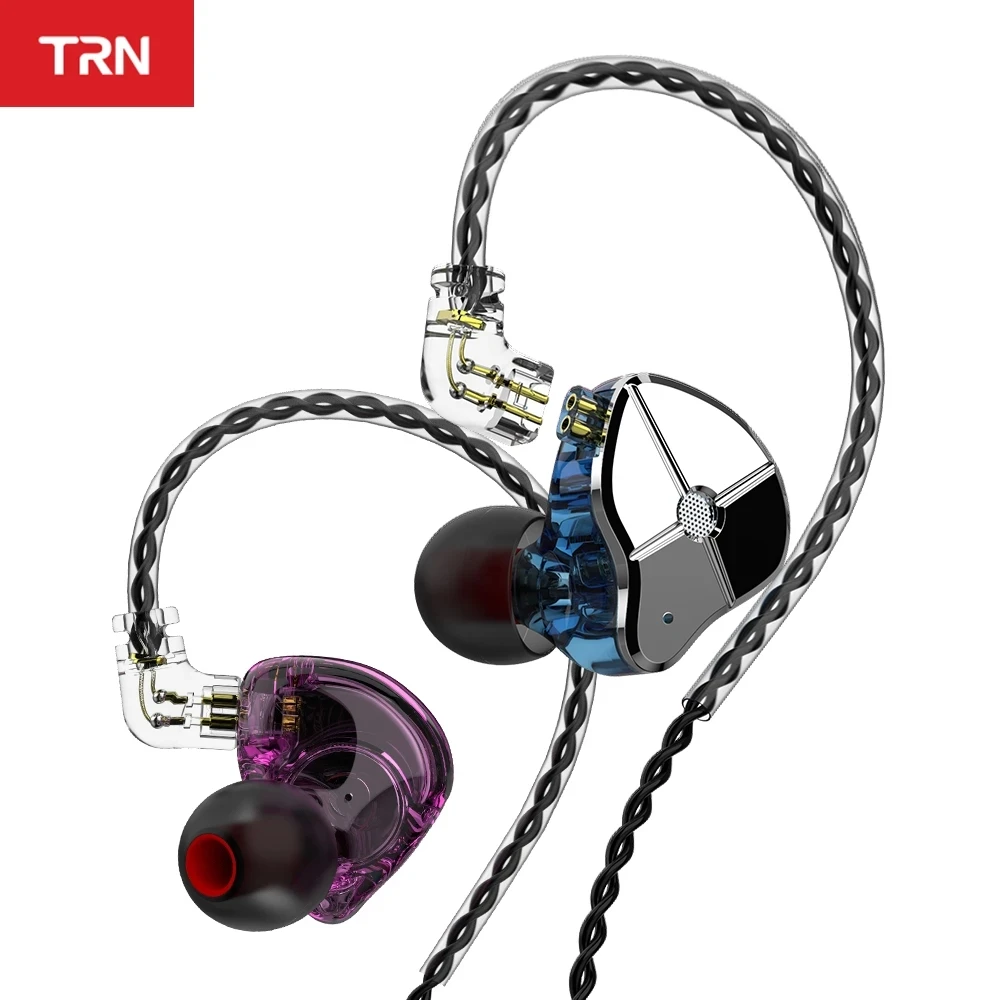 Новейший TRN ST1 1BA + 1DD наушники гибридные HIFI DJ монитор для бега спортивные гарнитура