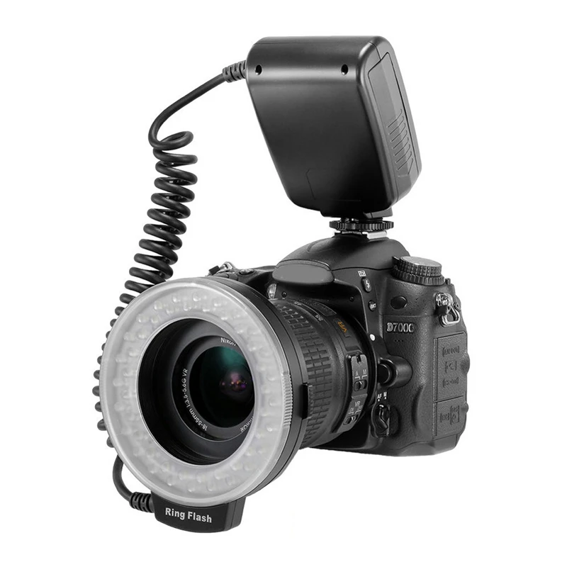 Мини-ring Flash фотография светодиодная вспышка SLR Камера заполняющий светильник