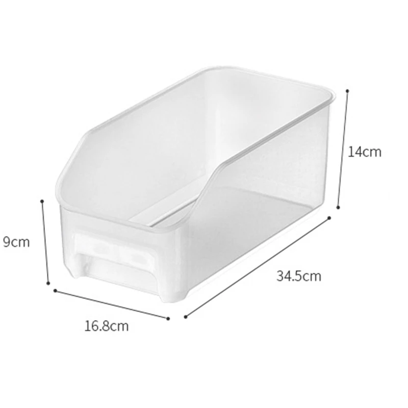 

Kitchen Refrigerator Storage Box Food Container Plastic Fresh Spacer Storage Rack Pull-Out Drawers Fresh Sort Organizer