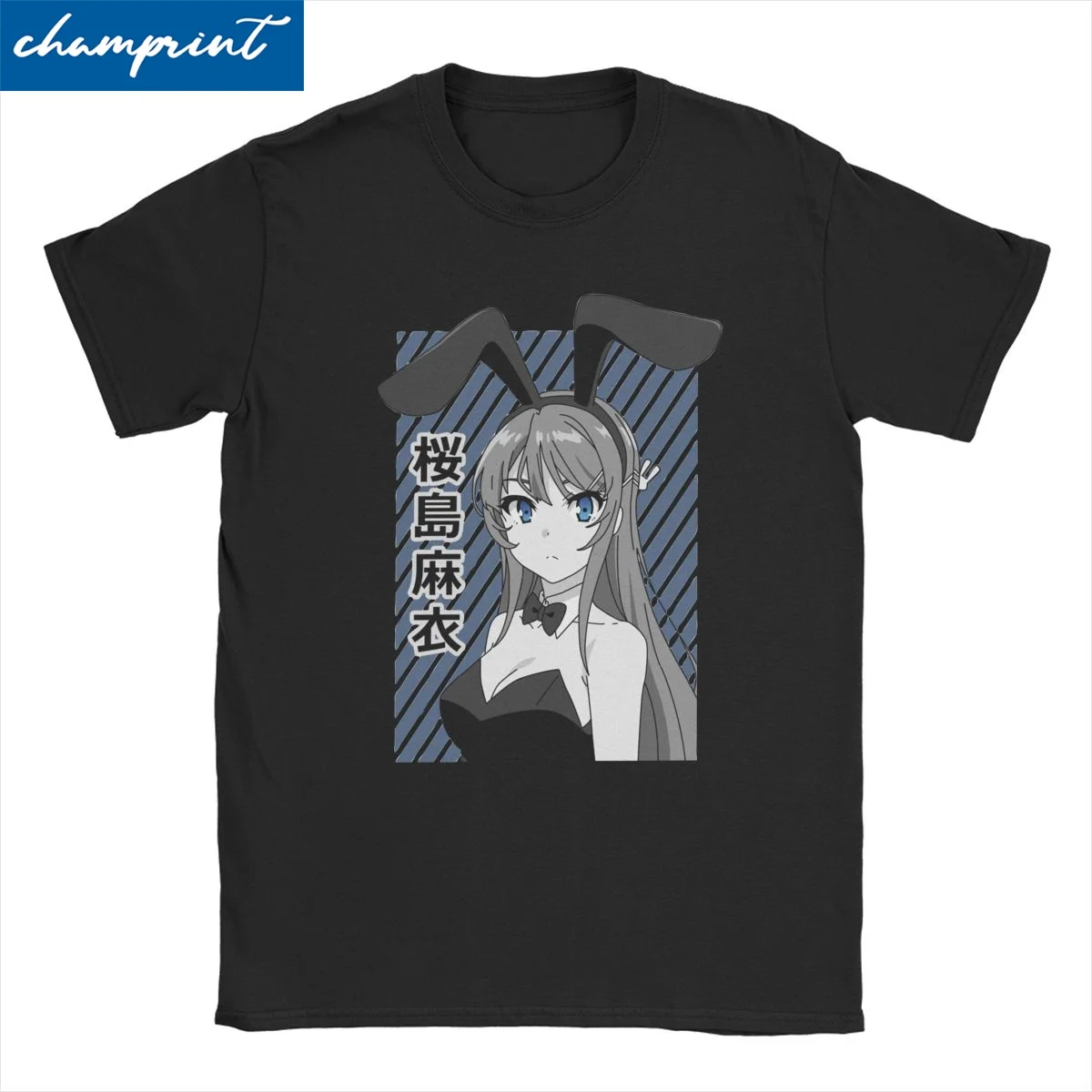 

Футболка Mai Sakurajima с изображением сексуальной Банни для мужчин и женщин, хлопковые мужские футболки, футболка с изображением персонажа аниме...