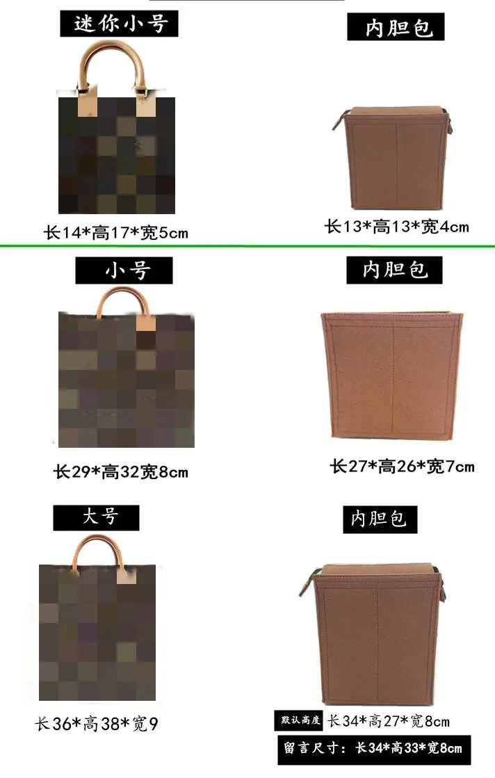 

For Sheet Music handbag Felt Organizer Bag In Bag Tote Organizer Insert Diaper Liner Bags 2021 new bag organizer insert