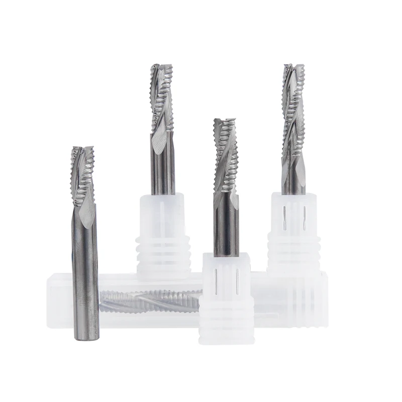 

Roughing End Mill CNC Router Bit HSS Eng Milling 4/6mm Shank For Aluminum Copper Processing Tool Tungsten Carbide Milling Cutter