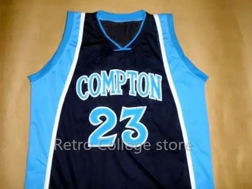 

#23 DEMAR DEROZAN COMPTON High School Jersey Retro throwback stitched embroidery Customize any name number