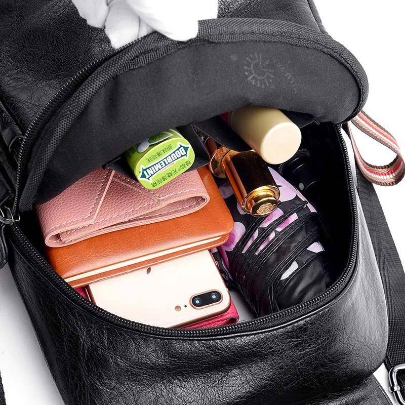 Многофункциональный женский рюкзак женские мягкие кожаные рюкзаки Mochila Feminina