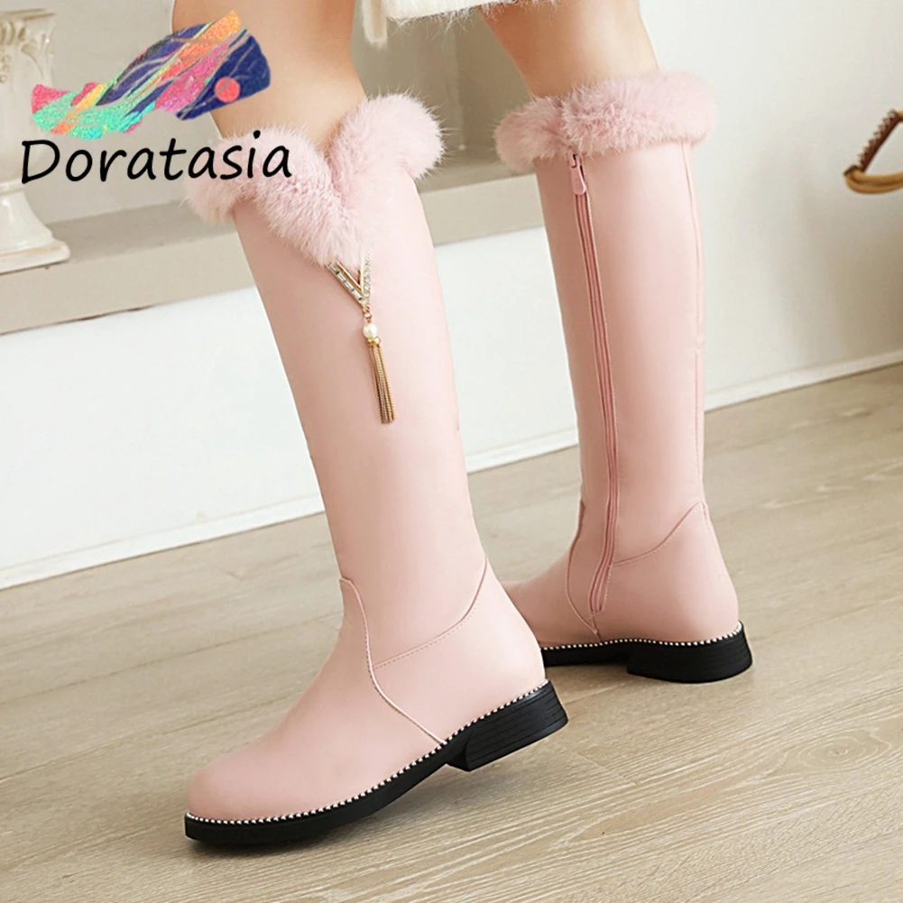 Абсолютно Новый шик моды досуг с не сужающимся книзу массивным каблуком на